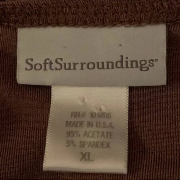 Soft Surroundings Long Sleeve Brown Pull Over Top Size XL - Picture 7 of 7
